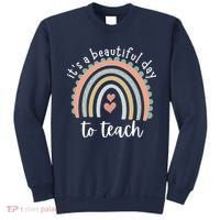 It's A Beautiful Day To Teach Rainbow Teacher Gift Sweatshirt thumb 0
