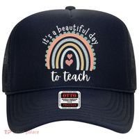 It's A Beautiful Day To Teach Rainbow Teacher Gift Hat thumb 0