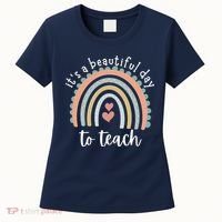 It's A Beautiful Day To Teach Rainbow Teacher Gift Women's T-Shirt thumb 0