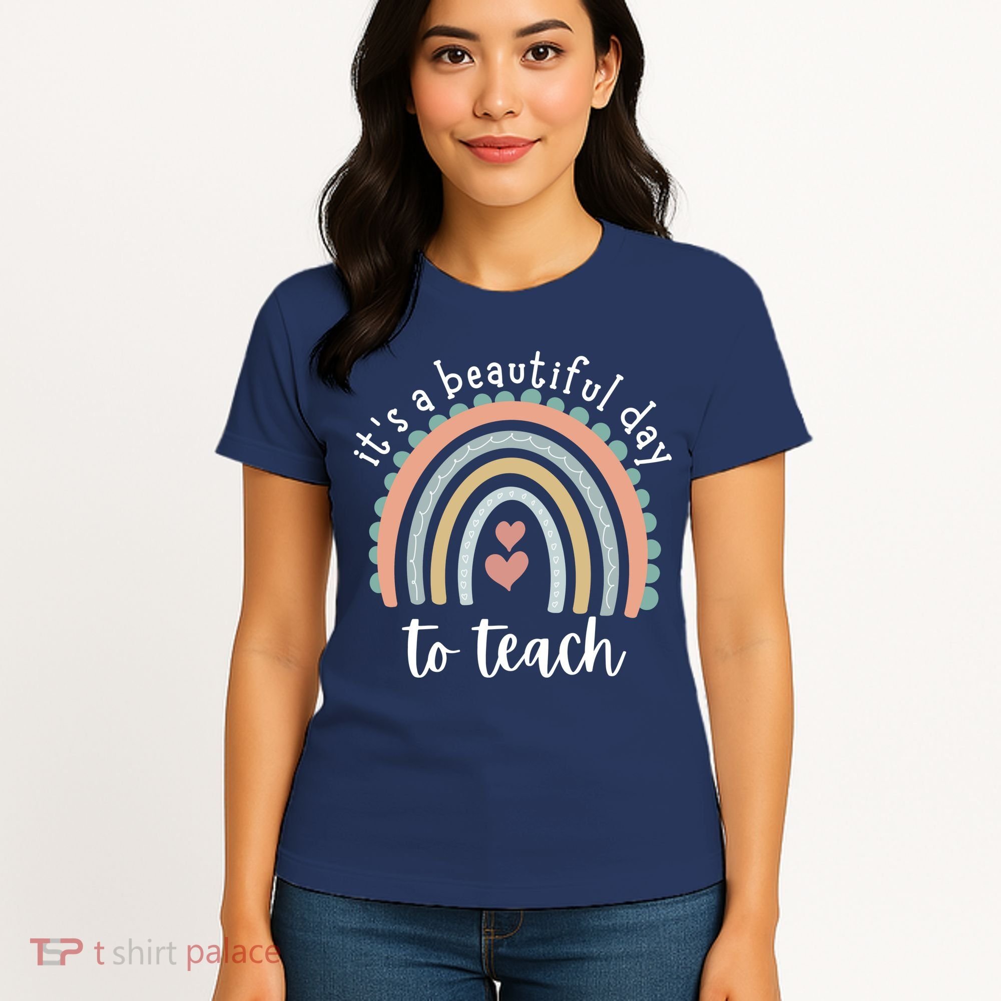 It's A Beautiful Day To Teach Rainbow Teacher Gift Women's T-Shirt