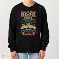 Im A Book Nerd Fantasy World Read Bookworm Gift Women's Sweatshirt thumb 0