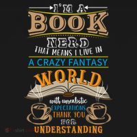 Im A Book Nerd Fantasy World Read Bookworm Gift Doggie Tank thumb 4