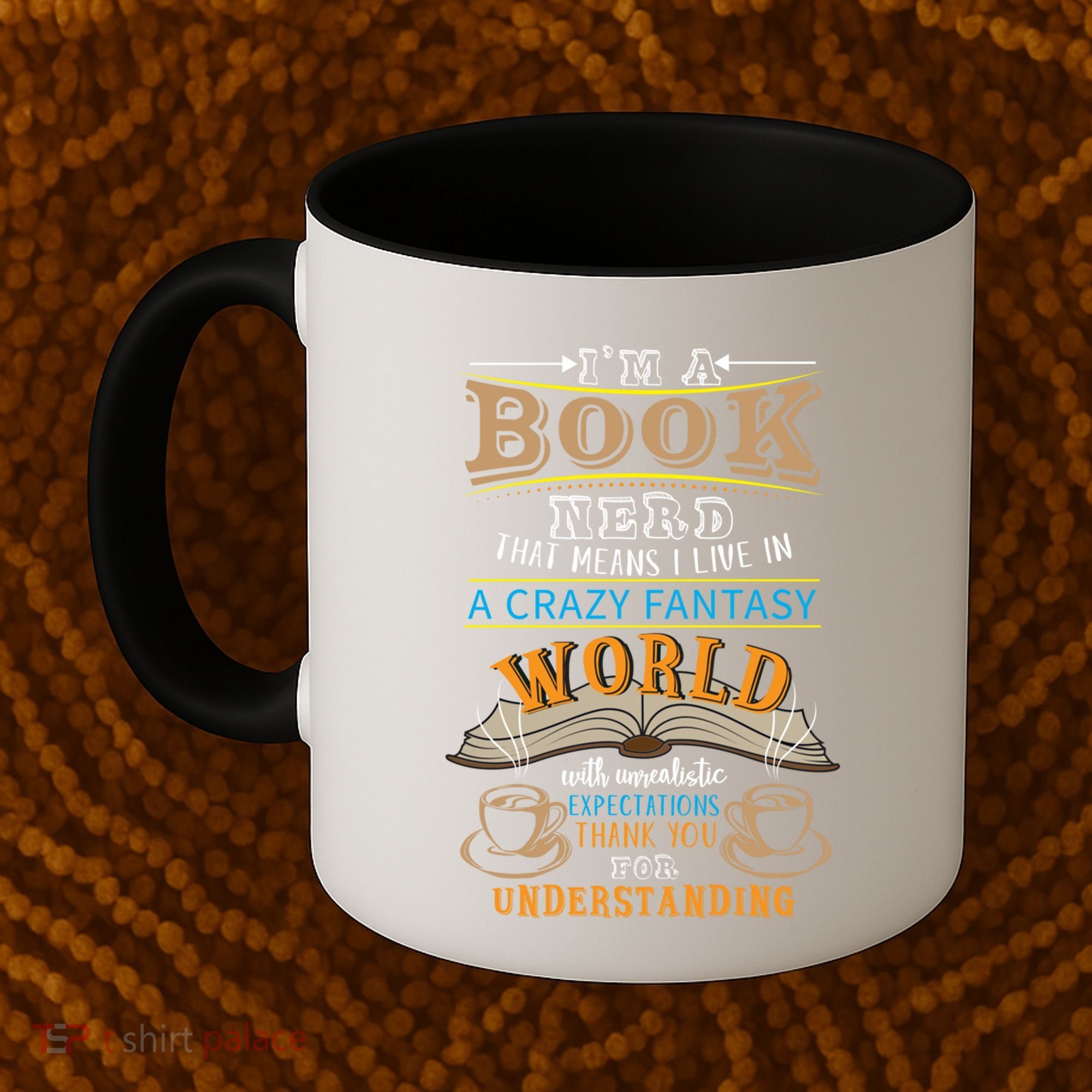 Im A Book Nerd Fantasy World Read Bookworm Gift Coffee Mug
