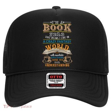 Im A Book Nerd Fantasy World Read Bookworm Gift Hat