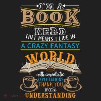 Im A Book Nerd Fantasy World Read Bookworm Gift Golf Towel thumb 3