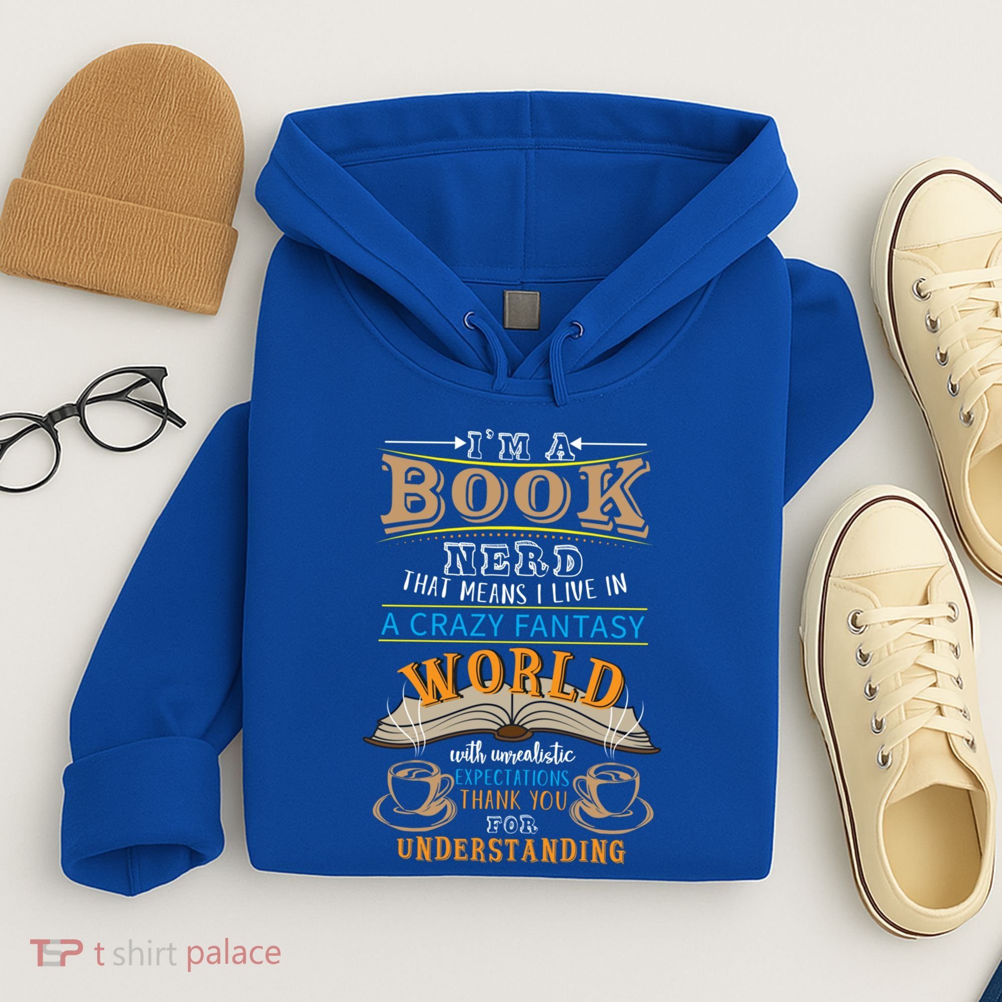 Im A Book Nerd Fantasy World Read Bookworm Gift Hoodie