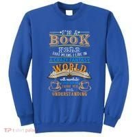 Im A Book Nerd Fantasy World Read Bookworm Gift Sweatshirt thumb 0
