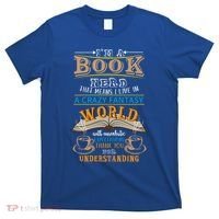 Im A Book Nerd Fantasy World Read Bookworm Gift T-Shirt thumb 0