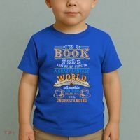 Im A Book Nerd Fantasy World Read Bookworm Gift Toddler T-Shirt thumb 2