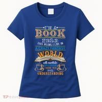Im A Book Nerd Fantasy World Read Bookworm Gift Women's T-Shirt thumb 0