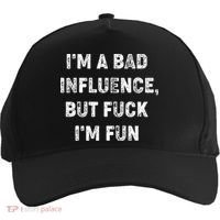 IM A Bad Influence But Fuck IM Fun Five-Panel Snapback Cap thumb 0
