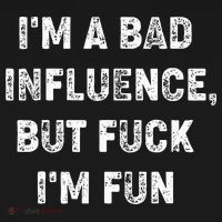IM A Bad Influence But Fuck IM Fun Women's Perfect Tri Rocker Tank thumb 4