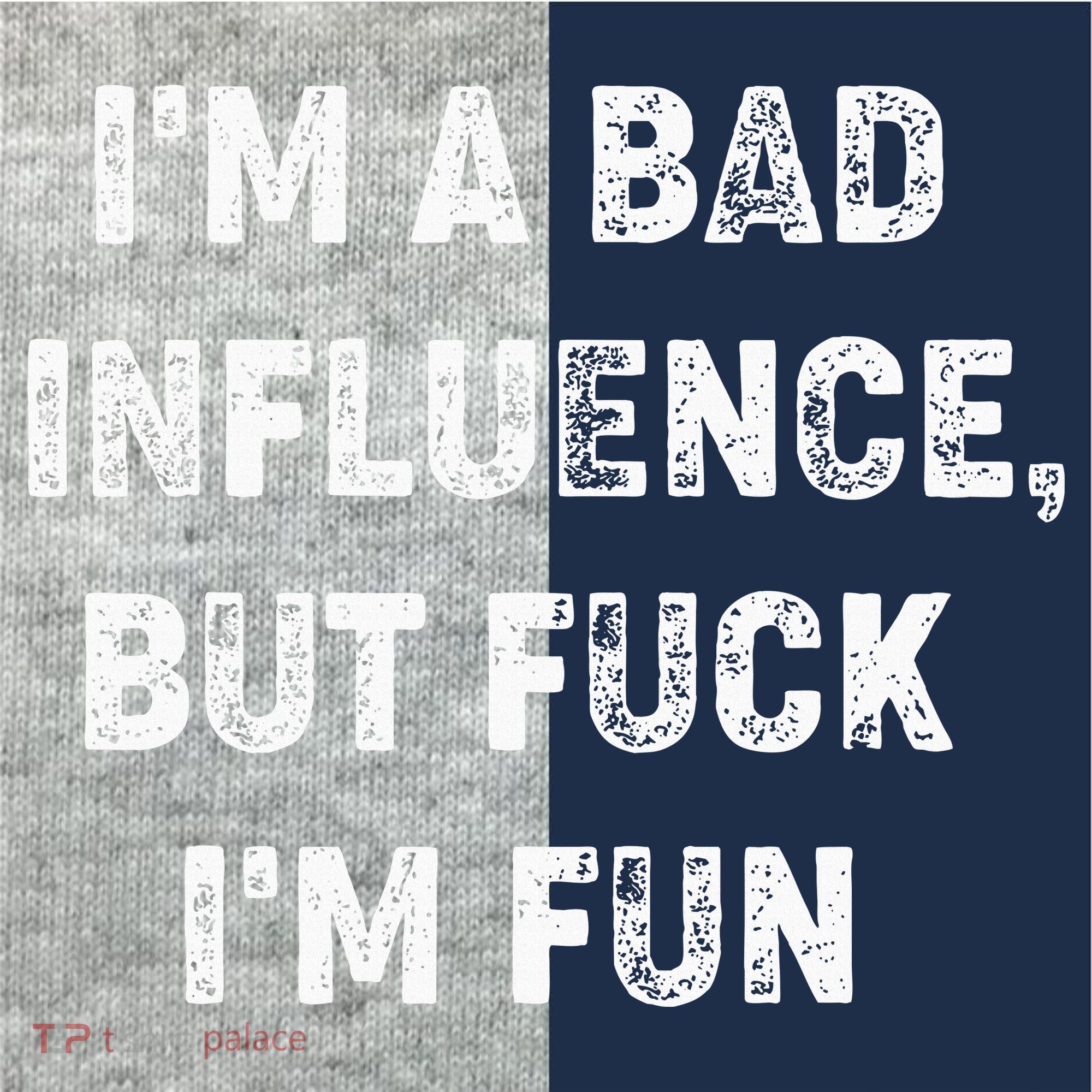 IM A Bad Influence But Fuck IM Fun Kids Colorblock Raglan Jersey