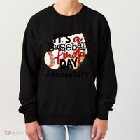 Its A Baseball Kinda Day Gift Baseball Mamaw Life Great Gift Women's Sweatshirt thumb 0