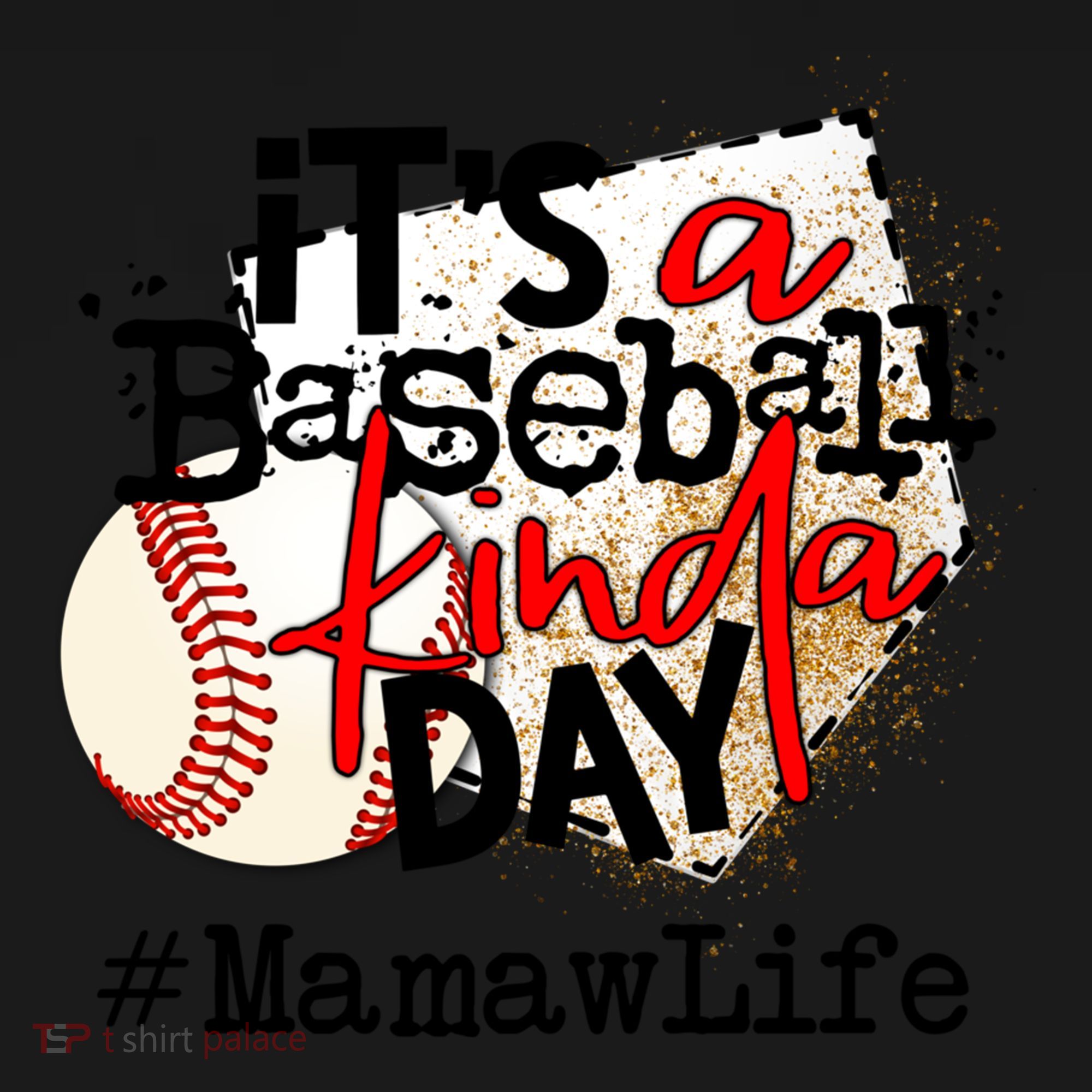 Its A Baseball Kinda Day Gift Baseball Mamaw Life Great Gift Doggie Tank