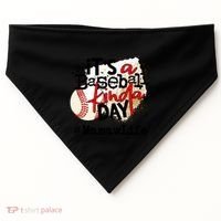Its A Baseball Kinda Day Gift Baseball Mamaw Life Great Gift USA-Made Doggie Bandana thumb 0