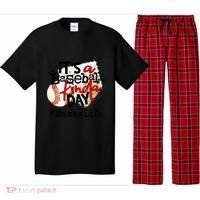 Its A Baseball Kinda Day Gift Baseball Mamaw Life Great Gift Pajama Set thumb 0