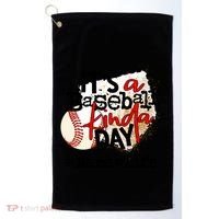 Its A Baseball Kinda Day Gift Baseball Mamaw Life Great Gift Golf Towel thumb 0
