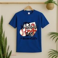 Its A Baseball Kinda Day Gift Baseball Mamaw Life Great Gift T-Shirt thumb 2