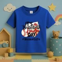 Its A Baseball Kinda Day Gift Baseball Mamaw Life Great Gift Toddler T-Shirt thumb 3