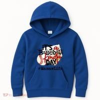 Its A Baseball Kinda Day Gift Baseball Mamaw Life Great Gift Kids Hoodie thumb 0