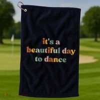 ItS A Beautiful Day To Dance Golf Towel thumb 1