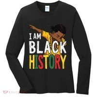 I Am Black History Black History Month Gift Women's Long Sleeve Shirt thumb 0
