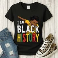 I Am Black History Black History Month Gift Women's T-Shirt thumb 3