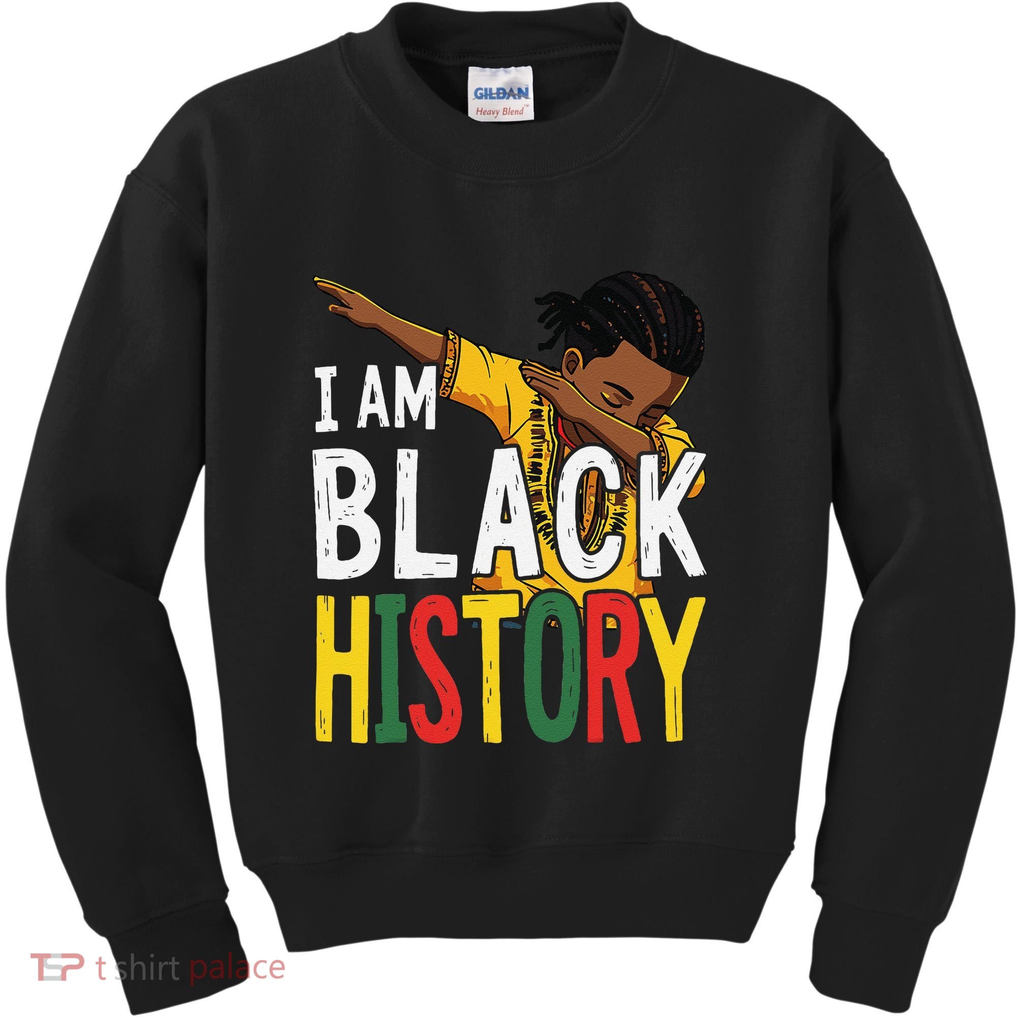 I Am Black History Black History Month Gift Kids Sweatshirt