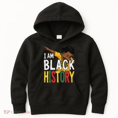 I Am Black History Black History Month Gift Kids Hoodie