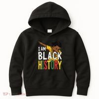 I Am Black History Black History Month Gift Kids Hoodie thumb 0