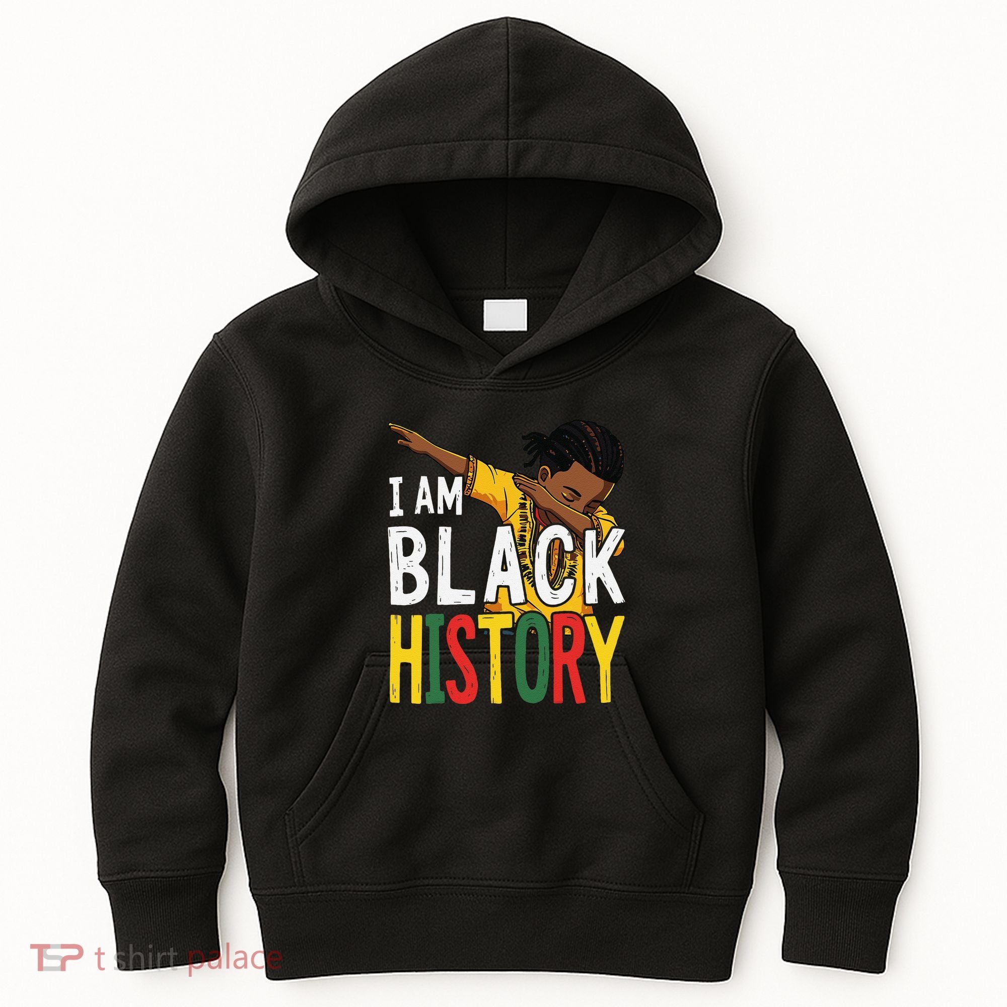 I Am Black History Black History Month Gift Kids Hoodie