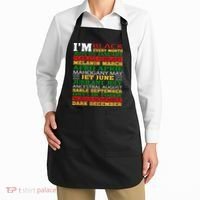 I Am Black Every Month Shirt Black History Month Apron thumb 2