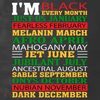 I Am Black Every Month Shirt Black History Month T-Shirt thumb 5
