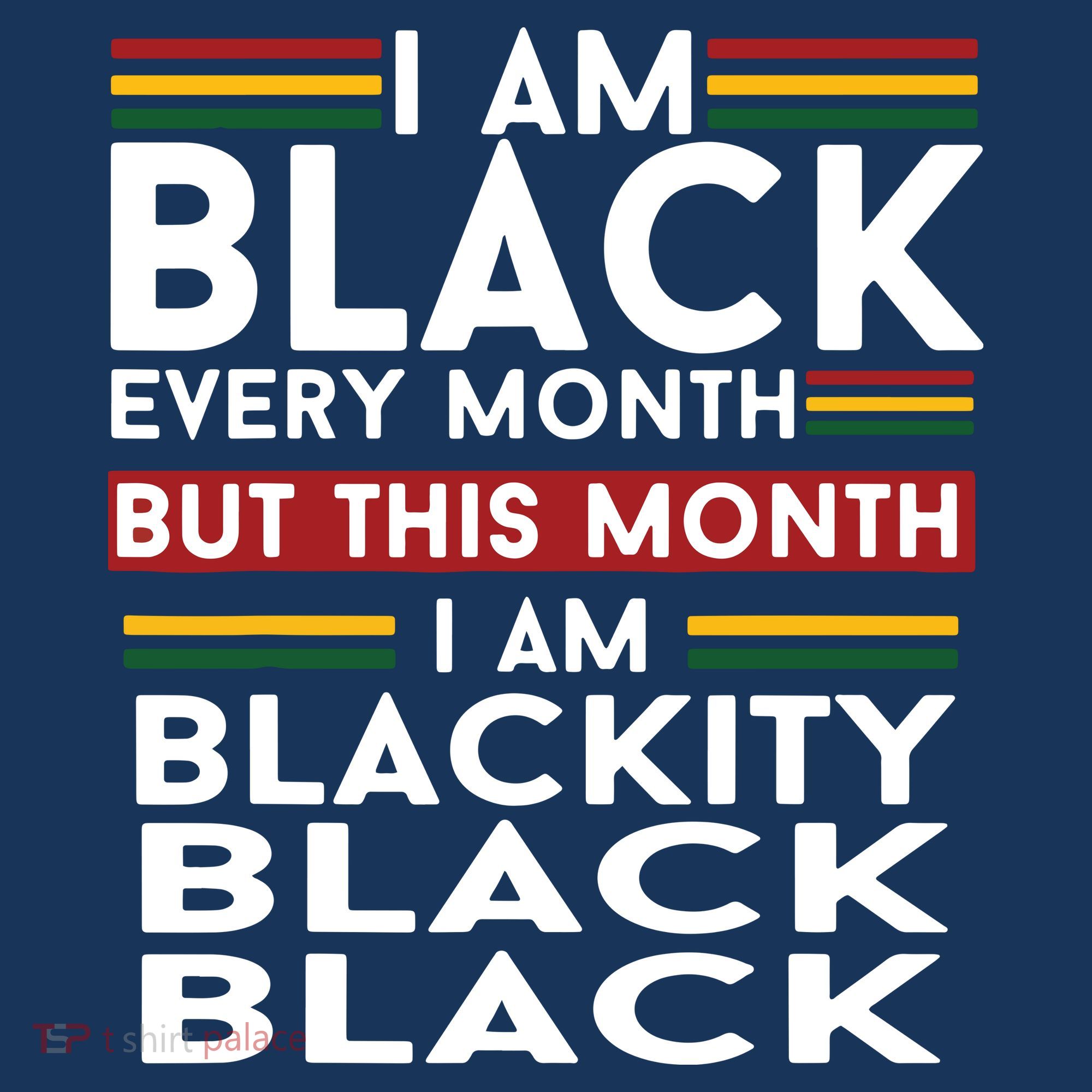 I Am Black Every Month But This Month I'm Blackity Black Polo