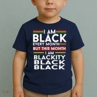 I Am Black Every Month But This Month I'm Blackity Black Toddler T-Shirt thumb 2