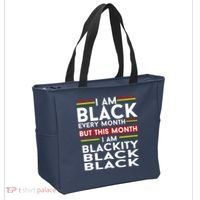 I Am Black Every Month But This Month I'm Blackity Black Tote Bag thumb 2