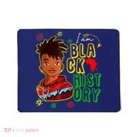 I Am Black History Month Black History Month African American Black Mousepad thumb 0