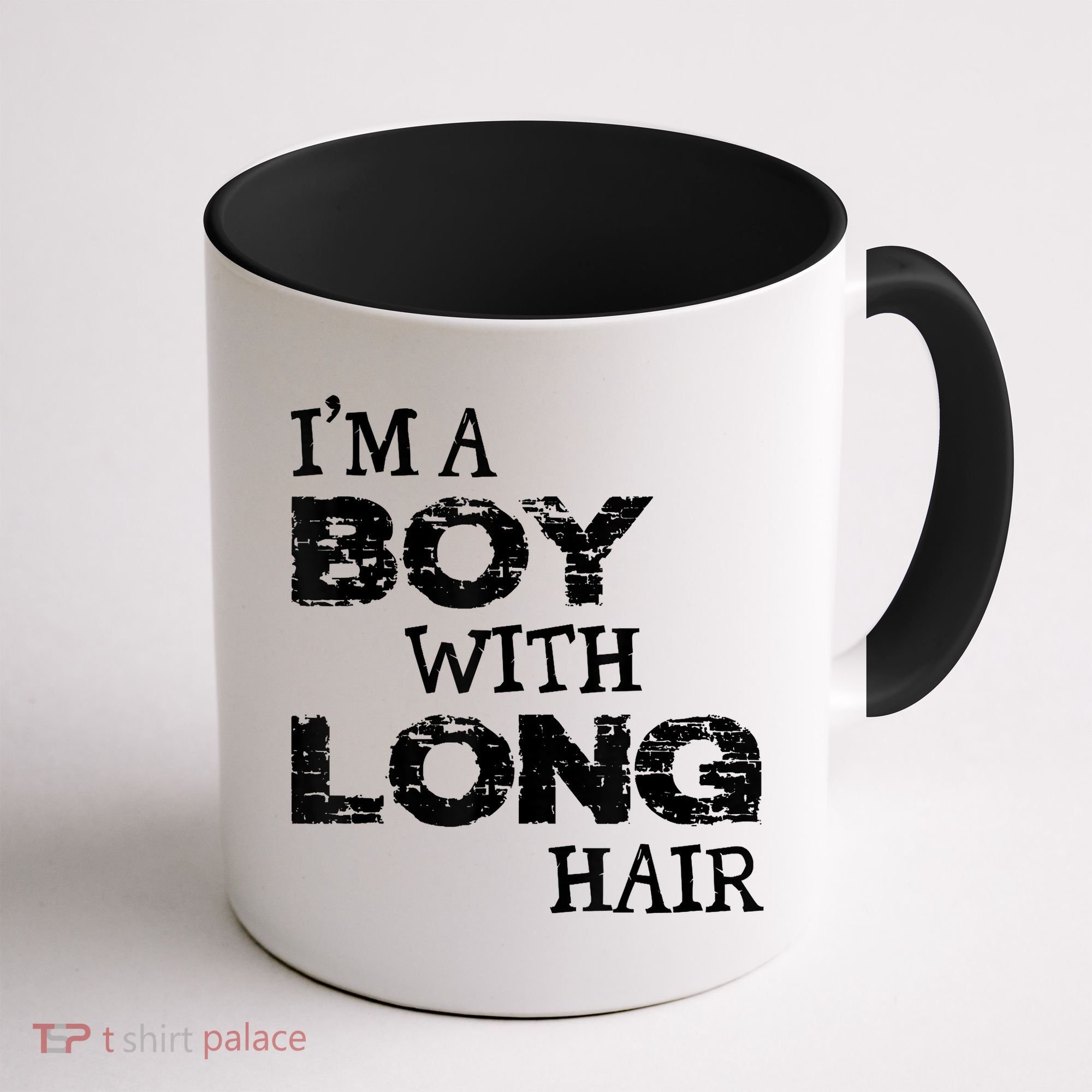I'm A Boy With Long Hair Funny Cool Long Hair Coffee Mug