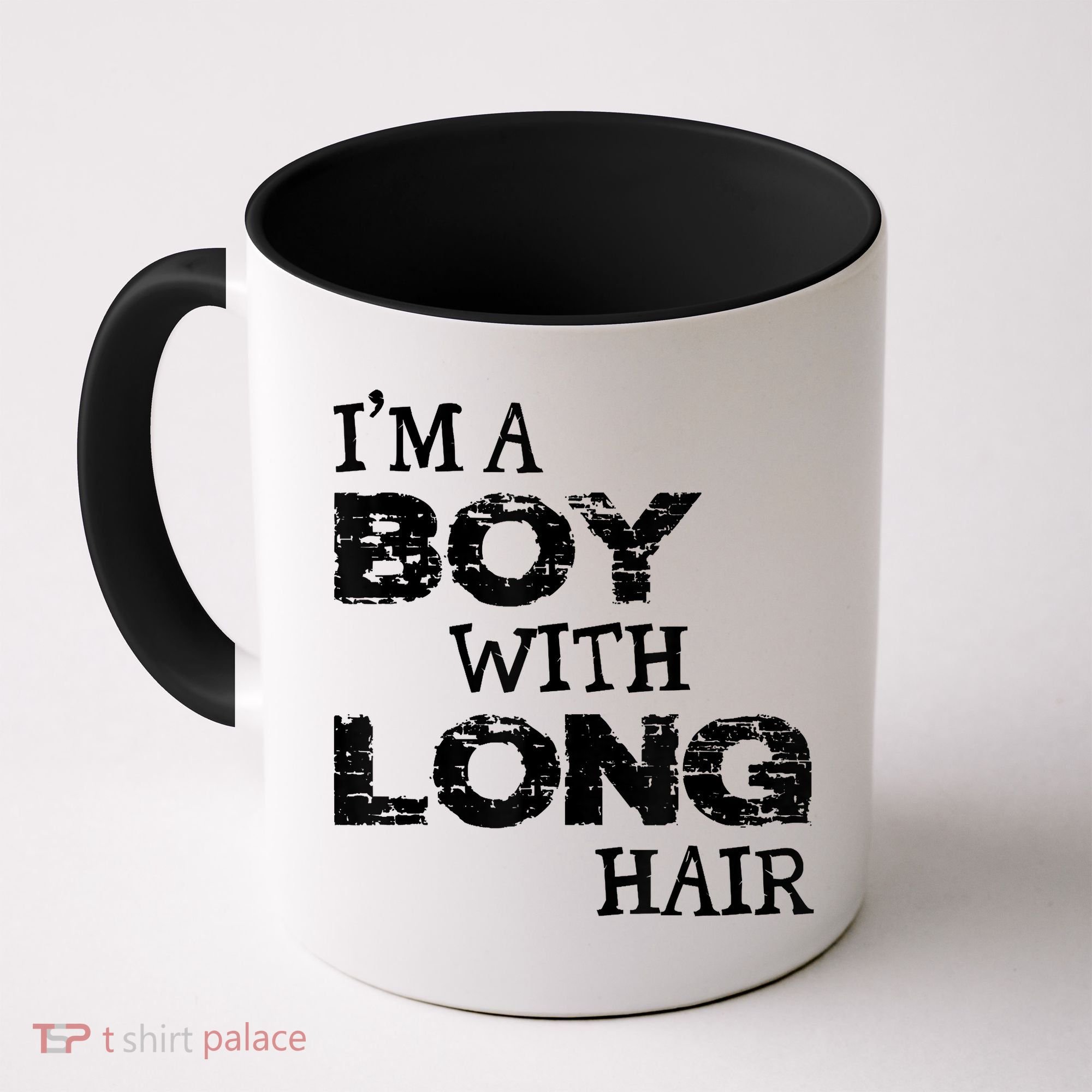I'm A Boy With Long Hair Funny Cool Long Hair Coffee Mug