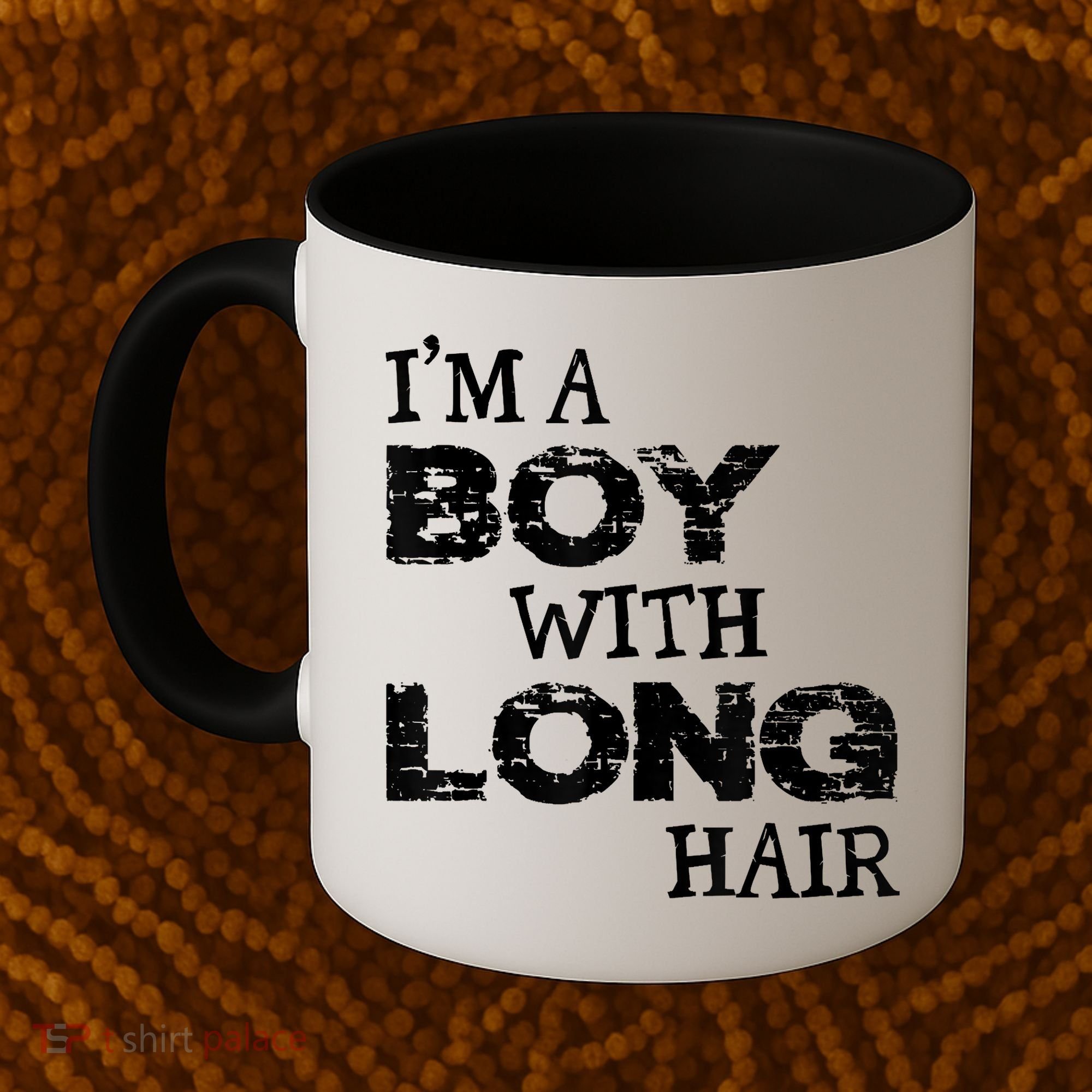 I'm A Boy With Long Hair Funny Cool Long Hair Coffee Mug