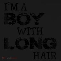 I'm A Boy With Long Hair Funny Cool Long Hair Women's Hoodie thumb 2