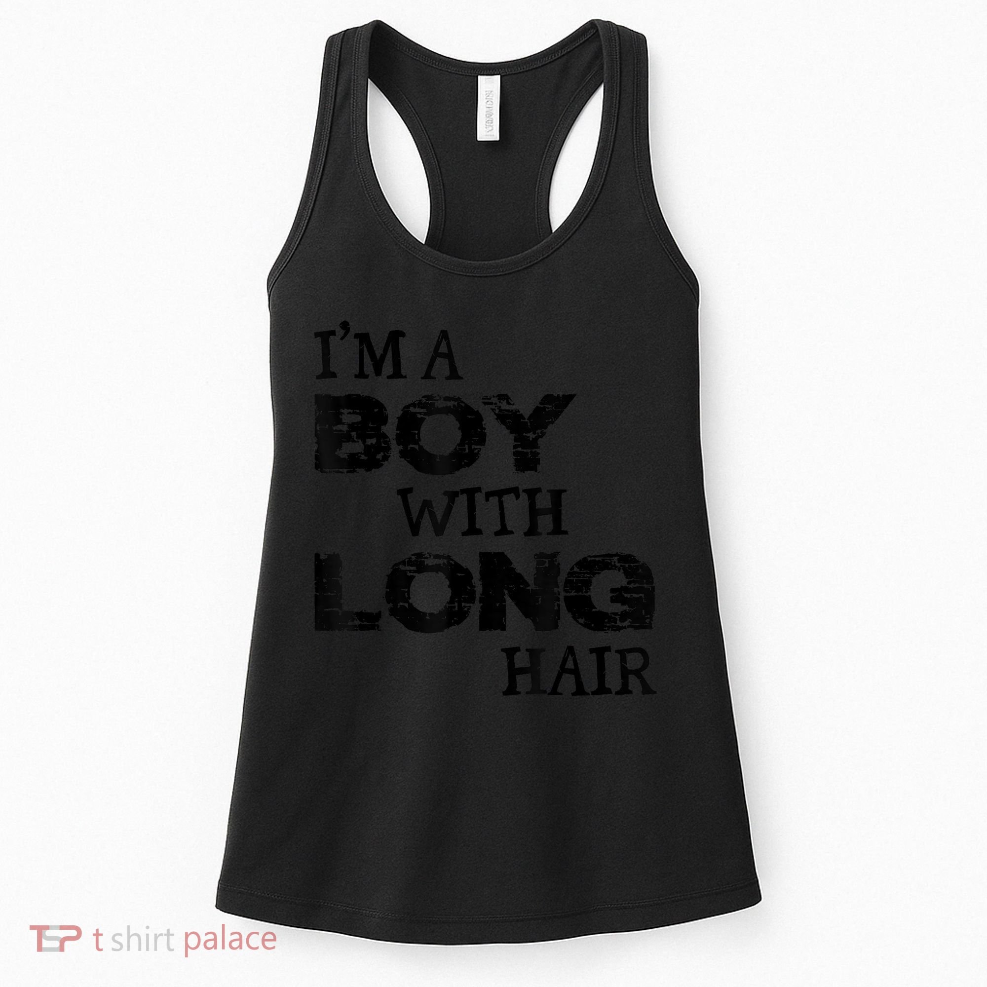 I'm A Boy With Long Hair Funny Cool Long Hair Women's Tank Top