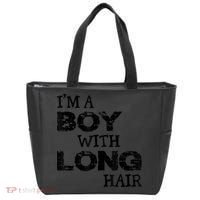 I'm A Boy With Long Hair Funny Cool Long Hair Tote Bag thumb 0