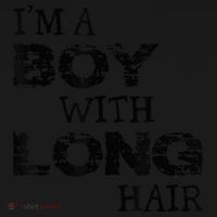I'm A Boy With Long Hair Funny kid boy Cool Long Hair Kids Sweatshirt thumb 2