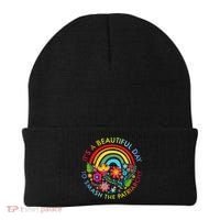 Its A Beautiful Day To Smash The Patriarchy Feminist Beanie thumb 0