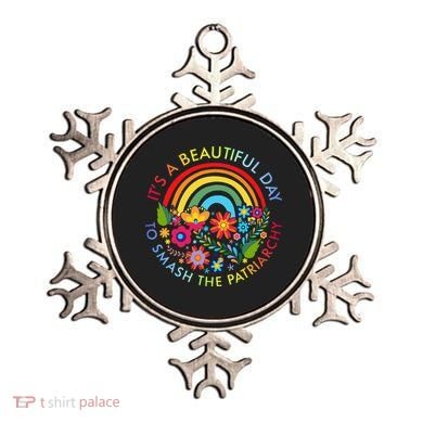Its A Beautiful Day To Smash The Patriarchy Feminist Ornament
