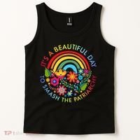Its A Beautiful Day To Smash The Patriarchy Feminist Tank Top thumb 2