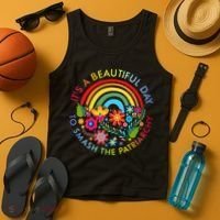 Its A Beautiful Day To Smash The Patriarchy Feminist Tank Top thumb 4