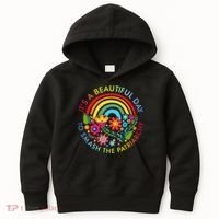 Its A Beautiful Day To Smash The Patriarchy Feminist Kids Hoodie thumb 0
